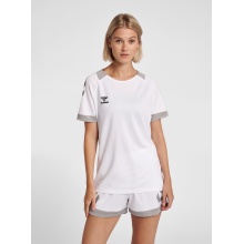 hummel Sport-Shirt (Trikot) hmlLEAD Poly Jersey (Mesh-Material) Kurzarm weiss Damen