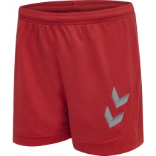 hummel Sporthose hmlLEAD Poly Shorts (Mesh-Stoff, ohne Seitentaschen) Kurz rot Damen