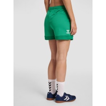 hummel Sporthose hmlLEAD Poly Shorts (Mesh-Stoff, ohne Seitentaschen) Kurz grün Damen