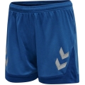 hummel Sporthose hmlLEAD Poly Shorts (Mesh-Stoff, ohne Seitentaschen) Kurz dunkelblau Damen