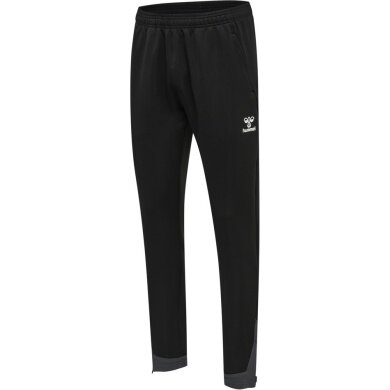 hummel Sporthose hmlLEAD Poly Pants (Seitentaschen, dehnbarer Sweatstoff) Lang schwarz Herren