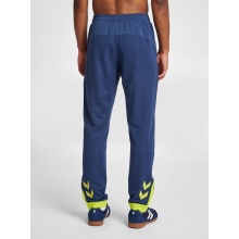 hummel Sporthose hmlLEAD Poly Pants (Seitentaschen, dehnbarer Sweatstoff) Lang darkblau Herren