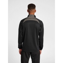 hummel Sport-Langarmshirt hmlLEAD Pro Half Zip (leichter Sweatstoff, halber Reißverschluss) schwarz Herren