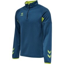 hummel Sport-Langarmshirt hmlLEAD Pro Half Zip (leichter Sweatstoff, halber Reißverschluss) darkblau Herren