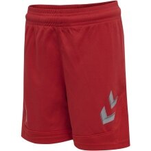 hummel Sporthose hmlLEAD Poly Shorts (Mesh-Stoff, ohne Seitentaschen) Kurz rot Kinder