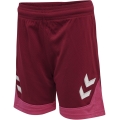 hummel Sporthose hmlLEAD Poly Shorts (Mesh-Stoff, ohne Seitentaschen) Kurz bordeaux/pink Kinder