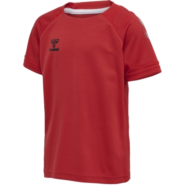 hummel Sport-Tshirt hmlLEAD Poly Jersey (Mesh-Material) Kurzarm rot Kinder