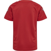 hummel Sport-Tshirt hmlLEAD Poly Jersey (Mesh-Material) Kurzarm rot Kinder