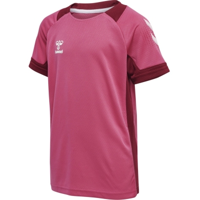 hummel Sport-Tshirt hmlLEAD Poly Jersey (Mesh-Material) Kurzarm magenta Kinder