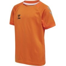 hummel Sport-Tshirt hmlLEAD Poly Jersey (Mesh-Material) Kurzarm orange Kinder