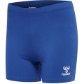 hummel Sport-Tight hmlCORE Volley Cotton Hipster (weicher, dehnbarer Jerseystoff) Kurz blau Damen