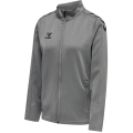 hummel Sport-Trainingsjacke hmlCORE XK Poly Zip Sweat (Polyester-Sweatstoff, Front-Reißverschluss) grau Damen