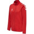 hummel Sport-Trainingsjacke hmlCORE XK Poly Zip Sweat (Polyester-Sweatstoff, Front-Reißverschluss) rot Damen