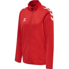 hummel Sport-Trainingsjacke hmlCORE XK Poly Zip Sweat (Polyester-Sweatstoff, Front-Reißverschluss) rot Damen