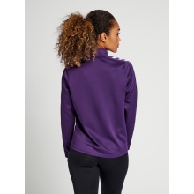 hummel Sport-Trainingsjacke hmlCORE XK Poly Zip Sweat (Polyester-Sweatstoff, Front-Reißverschluss) violett Damen