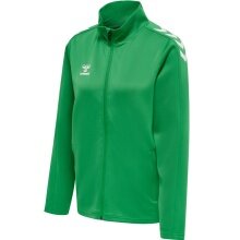 hummel Sport-Trainingsjacke hmlCORE XK Poly Zip Sweat (Polyester-Sweatstoff, Front-Reißverschluss) grün Damen