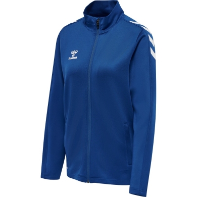 hummel Sport-Trainingsjacke hmlCORE XK Poly Zip Sweat (Polyester-Sweatstoff, Front-Reißverschluss) dunkelblau Damen