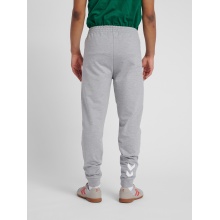 hummel Freizeithose hmlGO Cotton Pant (Baumwolle) lang grau Herren