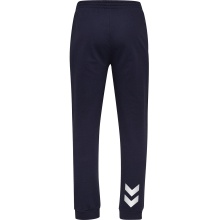 hummel Freizeithose hmlGO Cotton Pant (Baumwolle) lang marineblau Herren