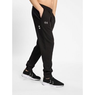 hummel Sport-Freizeithose hmlCOURT Cotton Sweatpants (weicher Sweatstoff) lang schwarz Herren