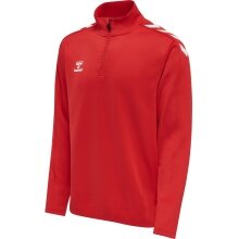 hummel Sport-Langarmshirt hmlCORE XK Half-Zip Poly Sweat (Polyester-Sweatstoff) rot Herren