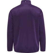 hummel Sport-Langarmshirt hmlCORE XK Half-Zip Poly Sweat (Polyester-Sweatstoff) violett Herren