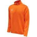 hummel Sport-Langarmshirt hmlCORE XK Half-Zip Poly Sweat (Polyester-Sweatstoff) orange Herren