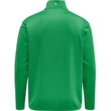 hummel Sport-Langarmshirt hmlCORE XK Half-Zip Poly Sweat (Polyester-Sweatstoff) grün Herren