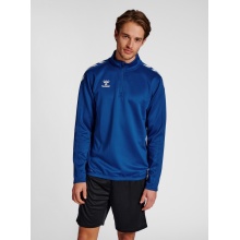 hummel Sport-Langarmshirt hmlCORE XK Half-Zip Poly Sweat (Polyester-Sweatstoff) dunkelblau Herren