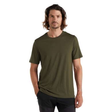 Icebreaker Wander-/Freizeit Tshirt Tech Lite II (100% Wolle, Stoffstärke 150 Ultralight) lodengrün Herren