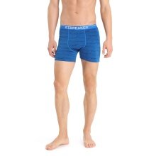 Icebreaker Boxershort Anatomica Print (Merinowolle) Unterwäsche lazuriteblau/navyblau Herren