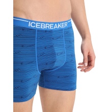 Icebreaker Boxershort Anatomica Print (Merinowolle) Unterwäsche lazuriteblau/navyblau Herren