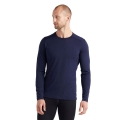 Icebreaker Unterwäsche Langarmshirt 200 Oasis LS Crewe - Merinowolle, enganliegend - navyblau Herren