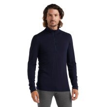 Icebreaker Unterwäsche Langarmshirt Half-Zip 200 Oasis LS - Merinowolle, enganliegend - navyblau Herren