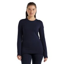 Icebreaker Unterwäsche Thermo-Langarmshirt 260 Tech Crewe - Merinowolle, enganliegend - schwarz Damen