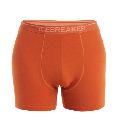 Icebreaker Boxershort Anatomica (Merinowolle) Unterwäsche orange Herren