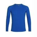 Icebreaker Unterwäsche Thermo-Langarmshirt 150 Zone LS Crewe BodyfitZone enganliegend (Merinowolle) - blau Herren