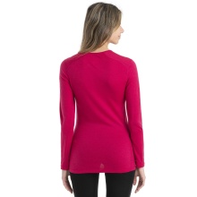 Icebreaker Unterwäsche Langarmshirt 200 Oasis LS Crewe - Merinowolle, enganliegend - pink Damen