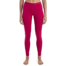 Icebreaker Unterwäsche Leggings 200 Oasis - Merinowolle, enganliegend - lang pink Damen