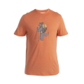 Icebreaker Wander-/Freizeit Tshirt Merino 150 Tech Lite III Tech Head (100% Wolle) orange Herren