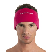 Icebreaker Stirnband 200 Oasis - Merinowolle - pink