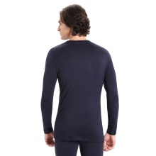 Icebreaker Unterwäsche Thermo-Langarmshirt 260 Tech Crewe - Merinowolle, enganliegend - navyblau Herren