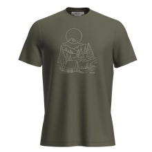 Icebreaker Wander-/Freizeit Tshirt Merino 150 Tech Lite III Sunset Camp (100% Merinowolle) grün Herren