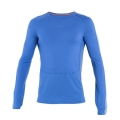 Icebreaker Unterwäsche Langarmshirt 200 ZoneKnit Crewe (Merinowolle, enganliegend) blau Herren