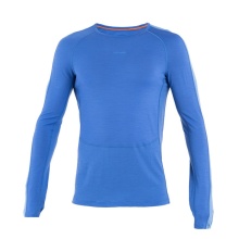 Icebreaker Unterwäsche Langarmshirt 200 ZoneKnit Crewe (Merinowolle, enganliegend) blau Herren