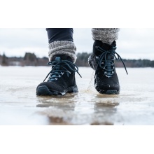 Icebug Winter-Wanderschuhe Speed2 BUGrip (mit Spikes, wasserdicht, weit) schwarz/petrol Herren