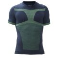 Iron-IC Shirt Performance Kurzarm Unterwäsche blau/gelb Herren