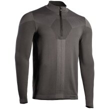 Iron-IC Fleecepullover Techno Maglia mit 1/2-Zip Reißverschluss - 2nd Layer - anthrazitgrau Herren