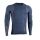 Iron-IC Langarmshirt Performance Melange blau Herren