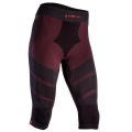 Iron-IC Leggings 3/4 Hose Performance unterwäsche schwarz/rot Damen